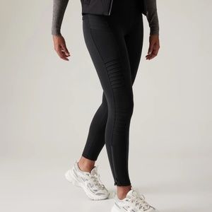 Delaney Moto Tights -Black